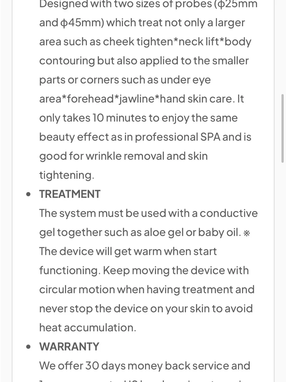 AVORLA RF Beauty Instrument - White and Black
